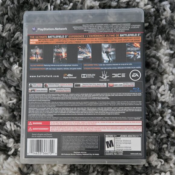Battlefield 3 – PS3 Game (Complete with Case & Manual) - Picture 3 of 3